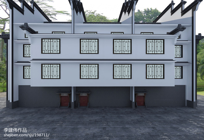 300万元别墅豪宅300平米装修案例 中式徽派建筑的设计与装潢