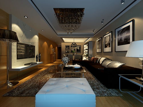 90㎡现代简约一居装修案例